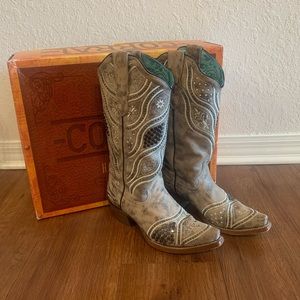 Corral Embroidered Leather Western Boot